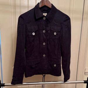 Cremieux Women's Navy Blue Button-Up Jacket-Sz 2